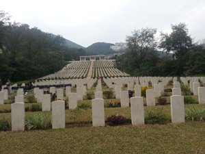 Dr. Derek Anthony & Ms. Ariele Zanini performed  “Con te partirò” (Time to say Goodbye) at the Sai Wan War Cemetery, Hong Kong