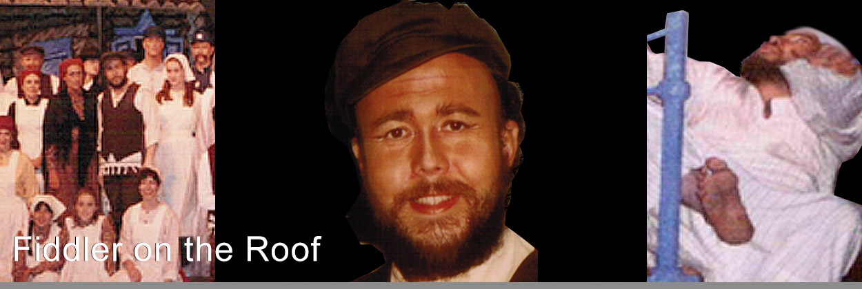 Derek Anthony sings the role of Tevye in Fiddler on the Roof